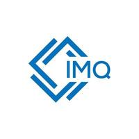 IMQ letter logo design on white background. IMQ creative circle letter logo concept. IMQ letter design. vector
