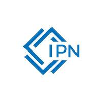 IPN letter logo design on white background. IPN creative circle letter logo concept. IPN letter design. vector