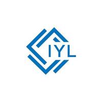 iyl letra logo diseño en blanco antecedentes. iyl creativo circulo letra logo concepto. iyl letra diseño. vector