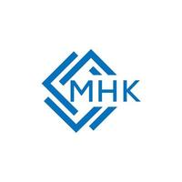 mhk letra logo diseño en blanco antecedentes. mhk creativo circulo letra logo concepto. mhk letra diseño. vector