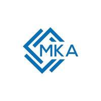 mka letra logo diseño en blanco antecedentes. mka creativo circulo letra logo concepto. mka letra diseño. vector