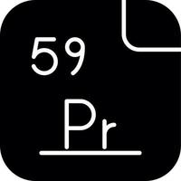 Praseodymium Vector Icon