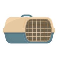 Animal box icon cartoon vector. Cat cage vector