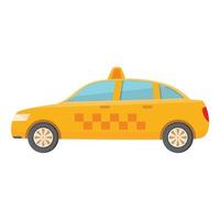 Taxi coche icono dibujos animados vector. taxi conductor vector