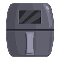 Grill air fryer icon cartoon vector. Cook food vector