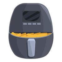 Technology air fryer icon cartoon vector. Cook food vector