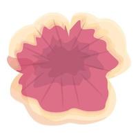 Pink flower icon cartoon vector. Floral spring vector