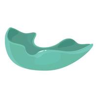 Snoring mouthguard icon cartoon vector. Dental protect vector