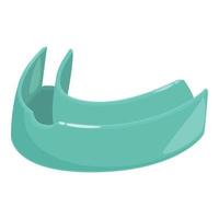 Dental guard icon cartoon vector. Sport mouthguard vector