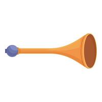 Big vuvuzela icon cartoon vector. Soccer horn vector