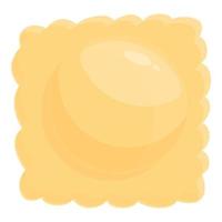 Square dumpling icon cartoon vector. Chinese food vector