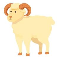 RAM oveja icono dibujos animados vector. cabra animal vector