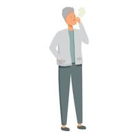 Poverty man smoking icon cartoon vector. Poor people vector