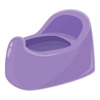 Violet potty icon cartoon vector. Cute bowl vector