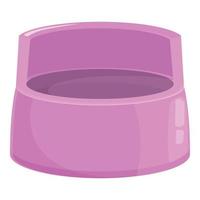 Bowl wc icon cartoon vector. Baby toilet vector