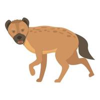 linda hiena icono dibujos animados vector. salvaje animal vector