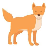 Cute dog icon cartoon vector. Wild mammal vector