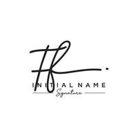 Letter FF Signature Logo Template Vector