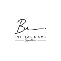 Letter BU Signature Logo Template Vector