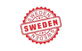 SWEDEN stamp rubber with grunge style on white background vector