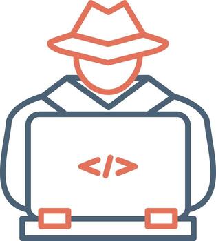 icono de vector de hacker