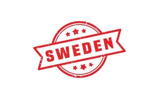 SWEDEN stamp rubber with grunge style on white background vector