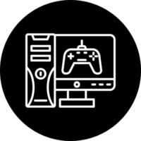 icono de vector de juego de computadora