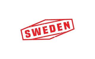 SWEDEN stamp rubber with grunge style on white background vector