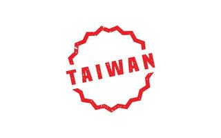 Taiwán sello caucho con grunge estilo en blanco antecedentes vector