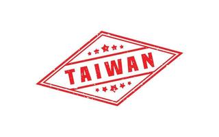 TAIWAN stamp rubber with grunge style on white background vector