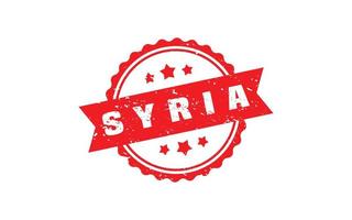 SYRIA stamp rubber with grunge style on white background vector