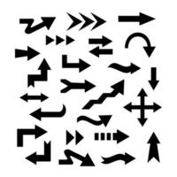 flecha icono. conjunto de vector plano flechas