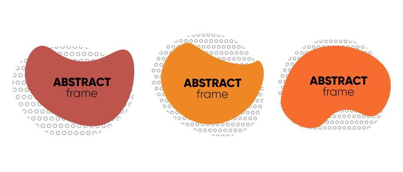 Set of abstract vector modern background. Geometric illustration template background.