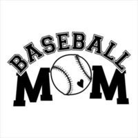 Baseball mom icon vector. Baseball illustration sign. Sport symbol. Softball logo. vector