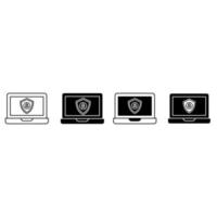Protection icon vector . Password  illustration sign collection. Cyber security symbol or logo.