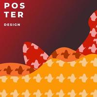 vistoso resumen póster diseño modelo para revista y página diseño diseño vector