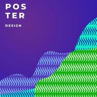 Colorful abstract poster design template for magazine and page layout design vector