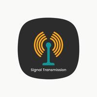 Signal transmission icon graphic design vector illustration