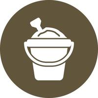 Sand Bucket Vector Icon