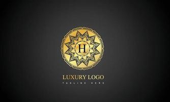 Modern luxury letter logo for elegant business and company vector