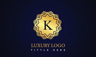 Modern luxury letter logo for elegant business and company vector