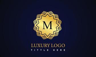 Modern luxury letter logo for elegant business and company vector