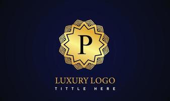 Modern luxury letter logo for elegant business and company vector