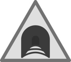 icono de vector de túnel