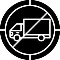 No Trucks Vector Icon