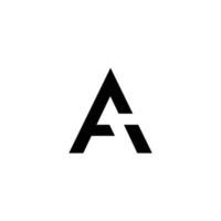 A initials logo vector
