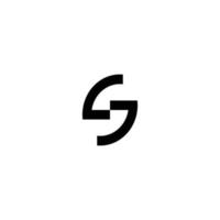 s logo iniciales vector