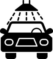 icono de vector de lavado de autos