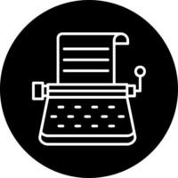 icono de vector de máquina de escribir