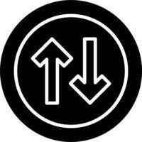 Two Way Traffic Vector Icon